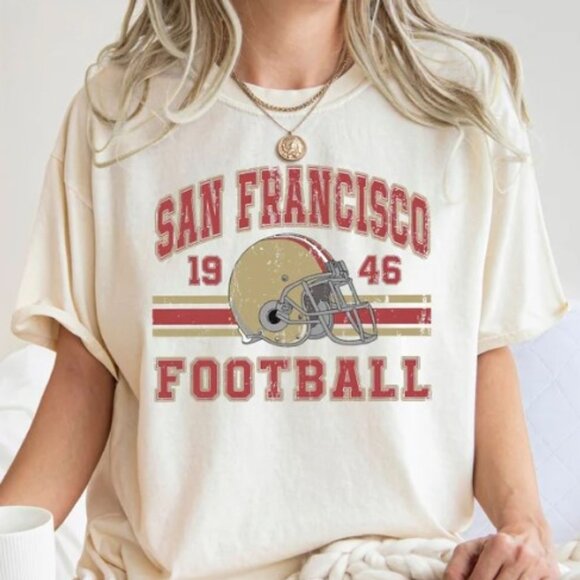San Francisco 1946 Football T-Shirt, San Francisco Super Bowl Champions T-Shirt - Picture 1 of 1